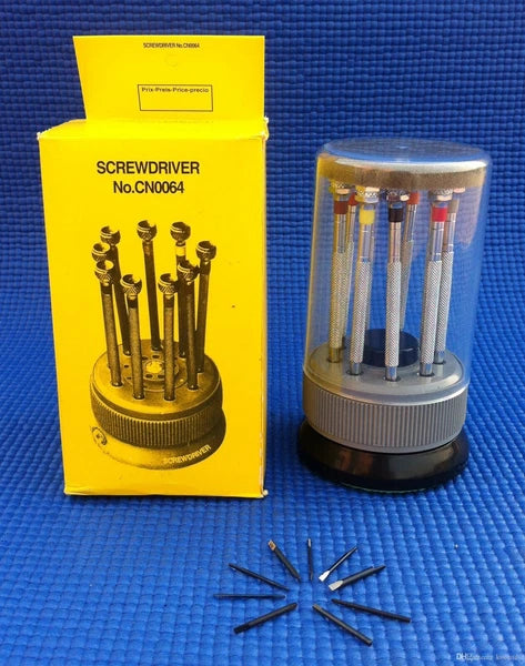 19 Screwdriver Set Eyeglasses Watch Jewelry Watchmaker Repair Precision Tool Kit