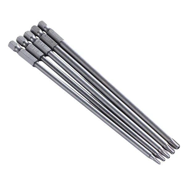 5 Pcs Batch Tool Torque Bits Set Screw Driver Drill Star Screwdriver