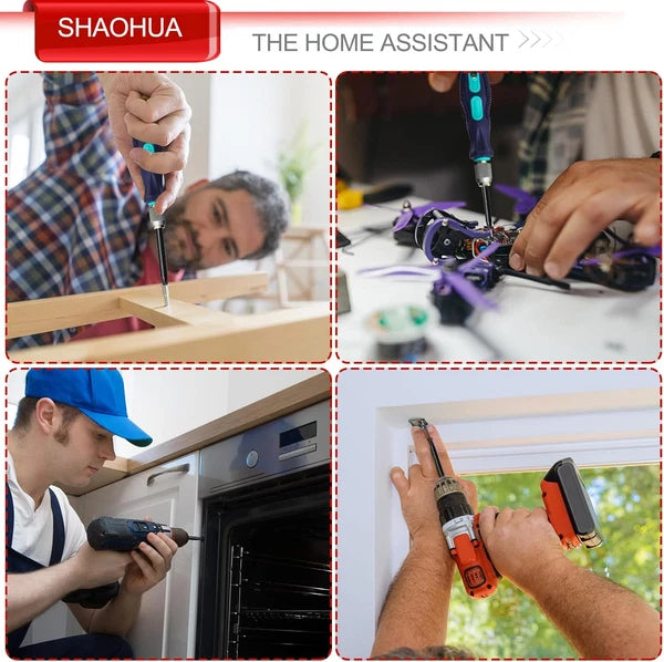 10PCS Triangle Screwdriver Set, S2 Steel Quick Change Bit Driver, Triangle Drill