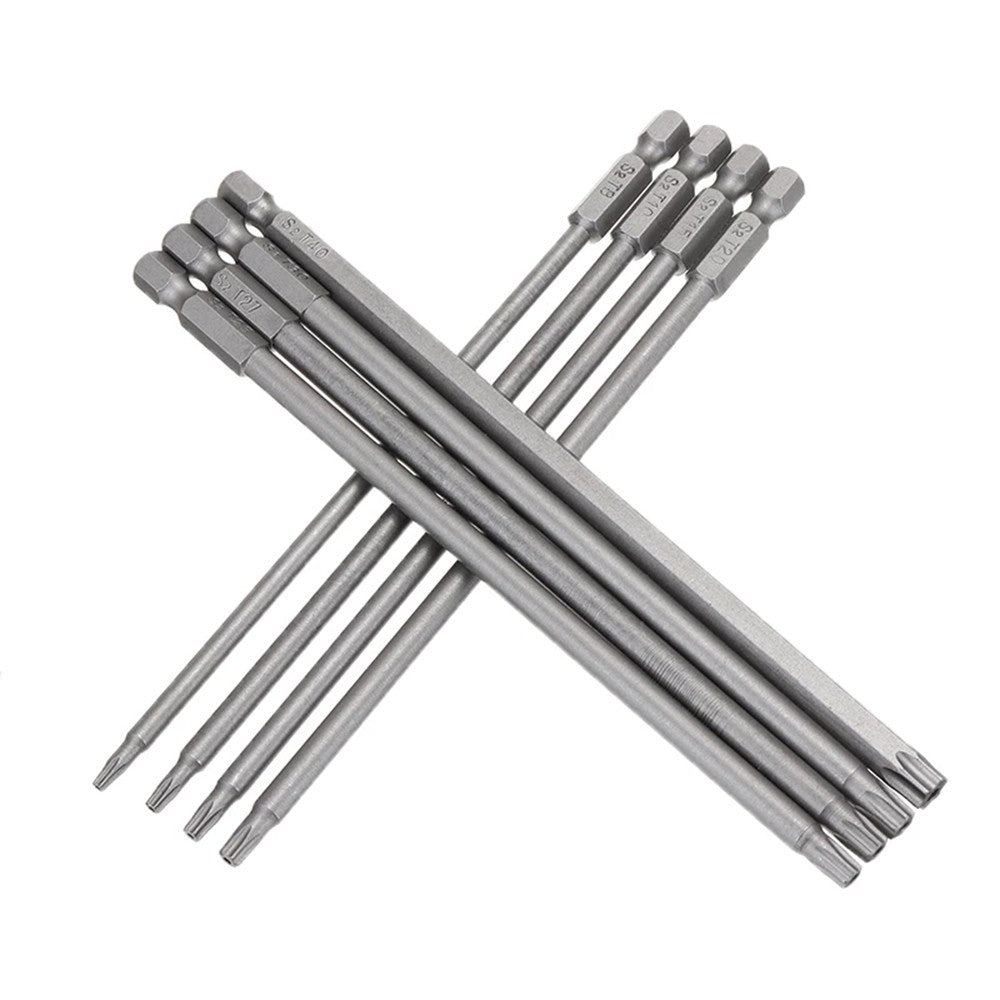 Magnetic Torx Screwdriver Bit Set for Enhanced Productivity 150mm Long