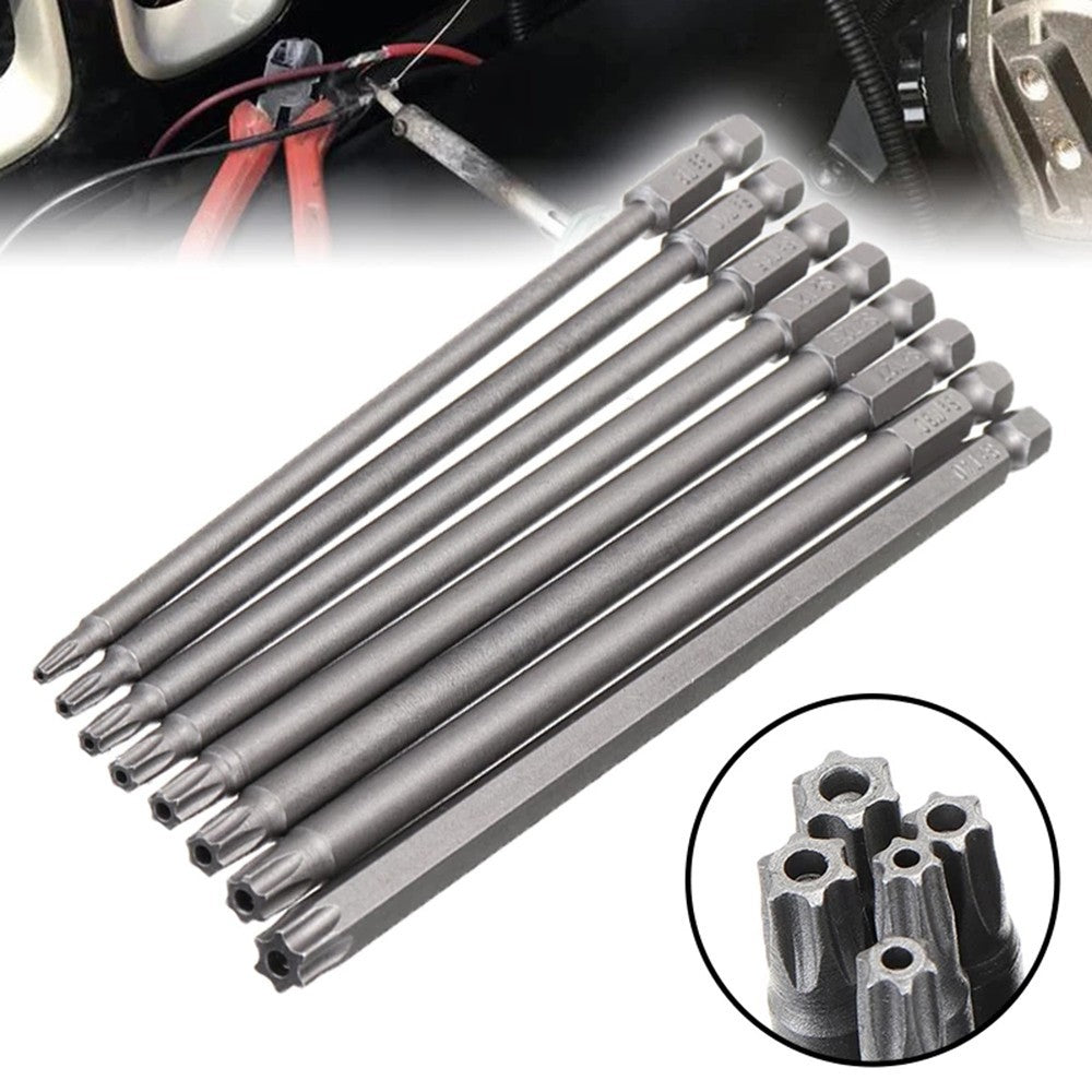 Magnetic Torx Screwdriver Bit Set for Enhanced Productivity 150mm Long