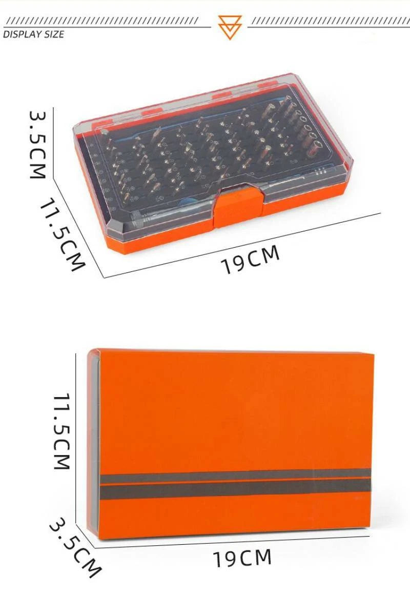 Orange 62 Pieces Precision Screwdriver set Kit Tool Laptop PC phones