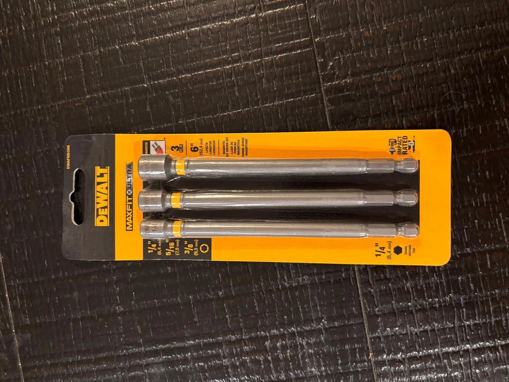 DEWALT 6-in. Magnetic Nut Driver Set, 3-piece: (1/4”- 5/16”- 3/8”) DWAFND3X6