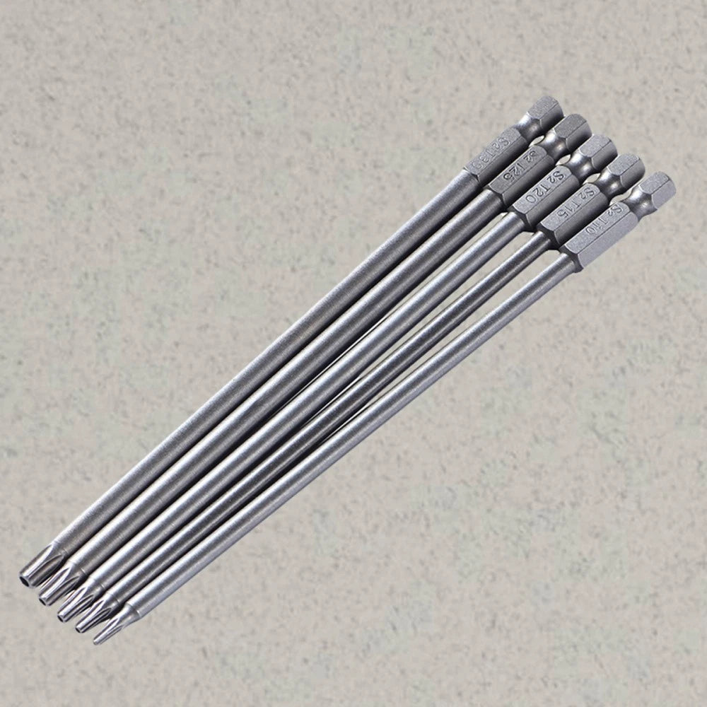 5 Pcs Batch Tool Torque Bits Set Screw Driver Drill Star Screwdriver