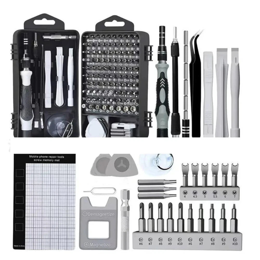 Precision Screwdriver Set 115 in1 Electronics Magnetic Repair Tool Box Hand Tool
