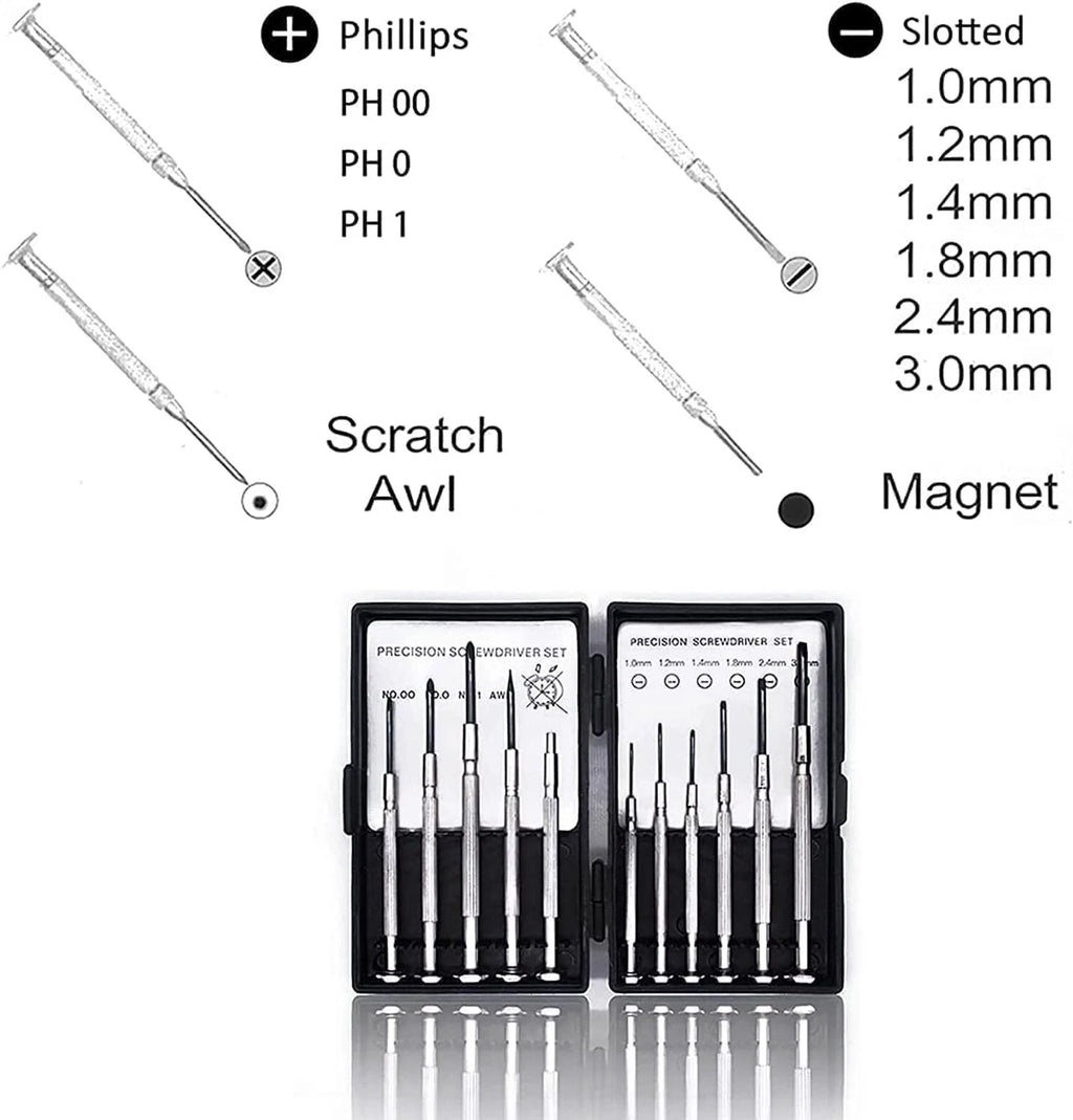 Durable Tiny Screwdriver Set with Rustproof Blades - Perfect for Jewelry & More