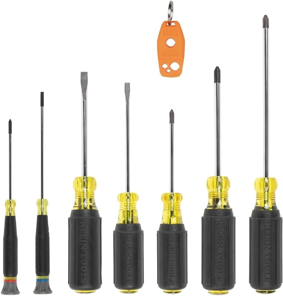 8-Piece Precision Insulated Screwdriver Set with Comfort Grip & Magnetizer