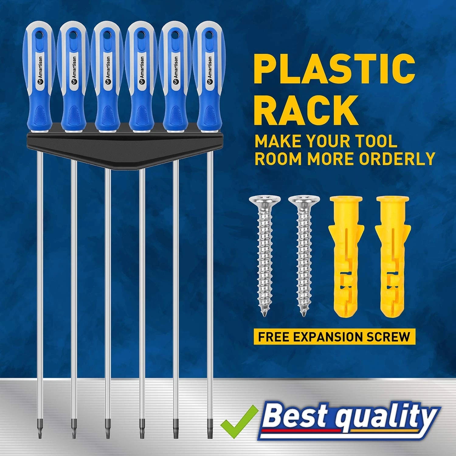 Amartisan 6-Piece Extra Long Torx Screwdrivers Set, length 12''(300mm) T10 - ...