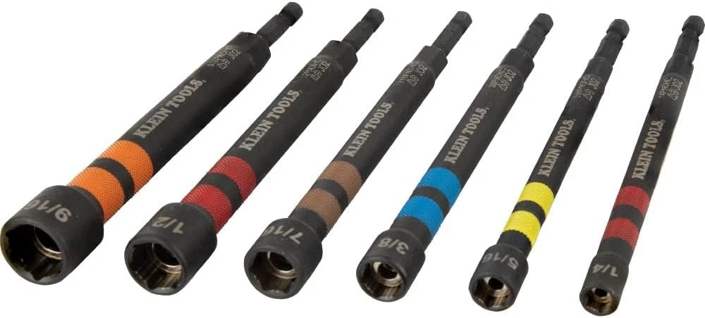 516PNDHC 5/16-Inch Magnetic Color-Coded Power Nut Driver, SAE, Impact-Rated H...