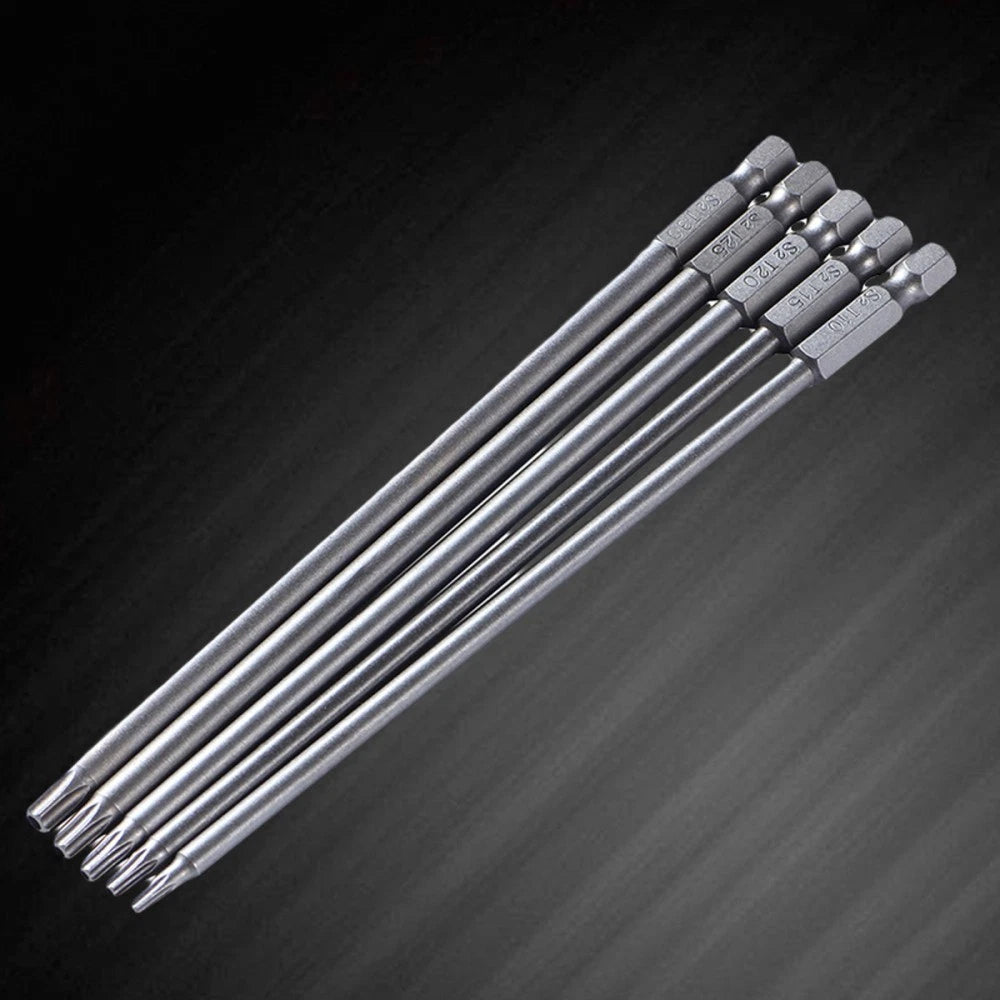5 Pcs Batch Tool Torque Bits Set Screw Driver Drill Star Screwdriver