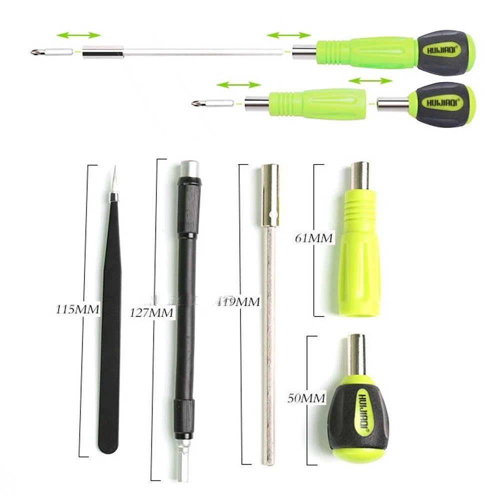 HUIJIAQI No. 8934 67pcs in 1 Screwdriver Repair Hand Tool Kit With Storage Case