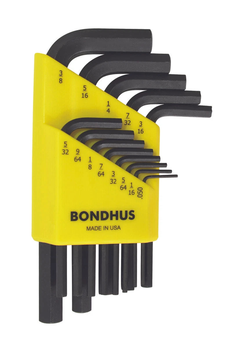 Bondhus HLX13S 13 Pce Stubby Hexagon Allen Key Set .050-3/8" AF 12237