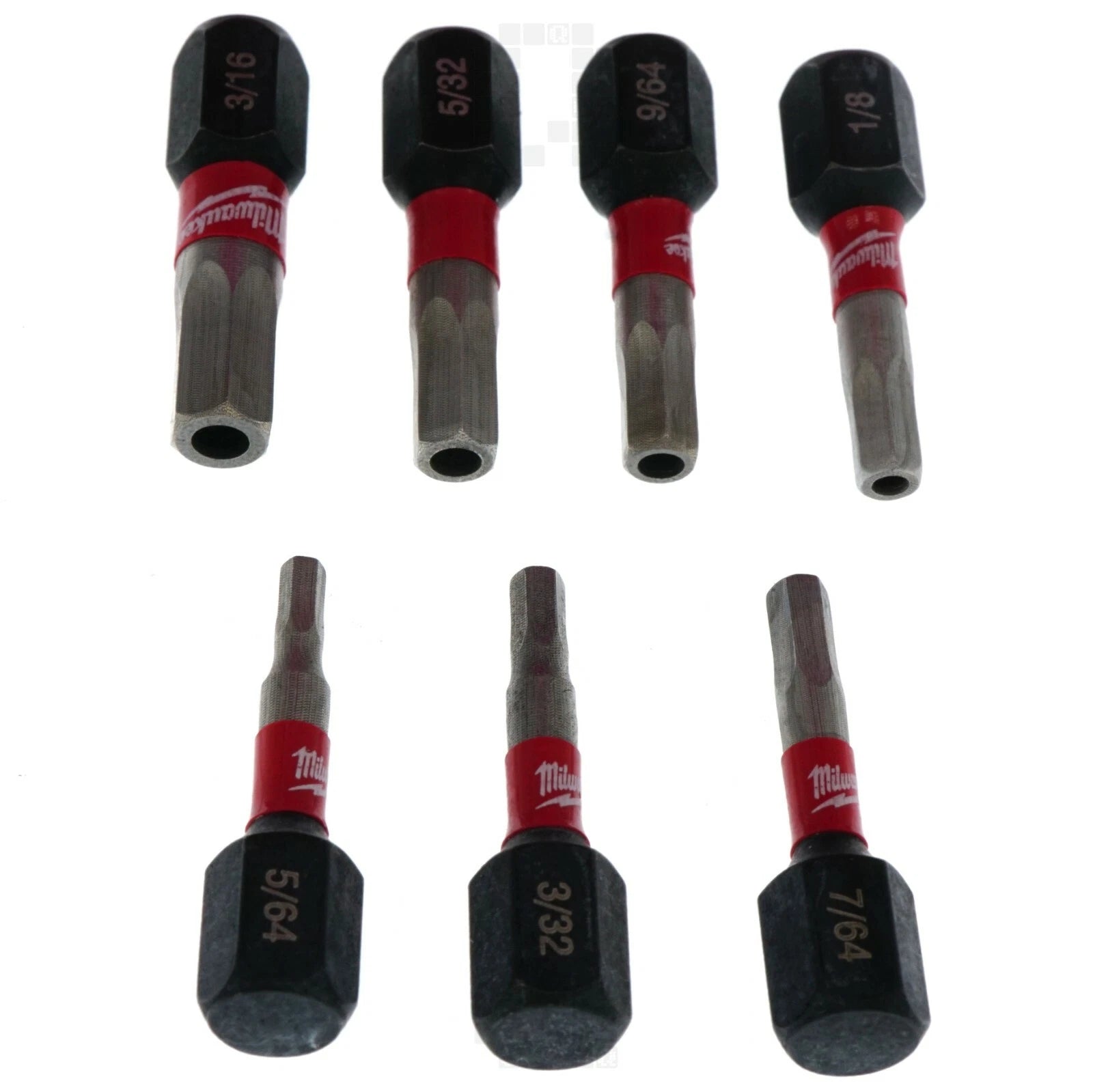 Milwaukee 48-32-4619 SHOCKWAVE 7-Piece Impact Security Bit Set, 1" Length