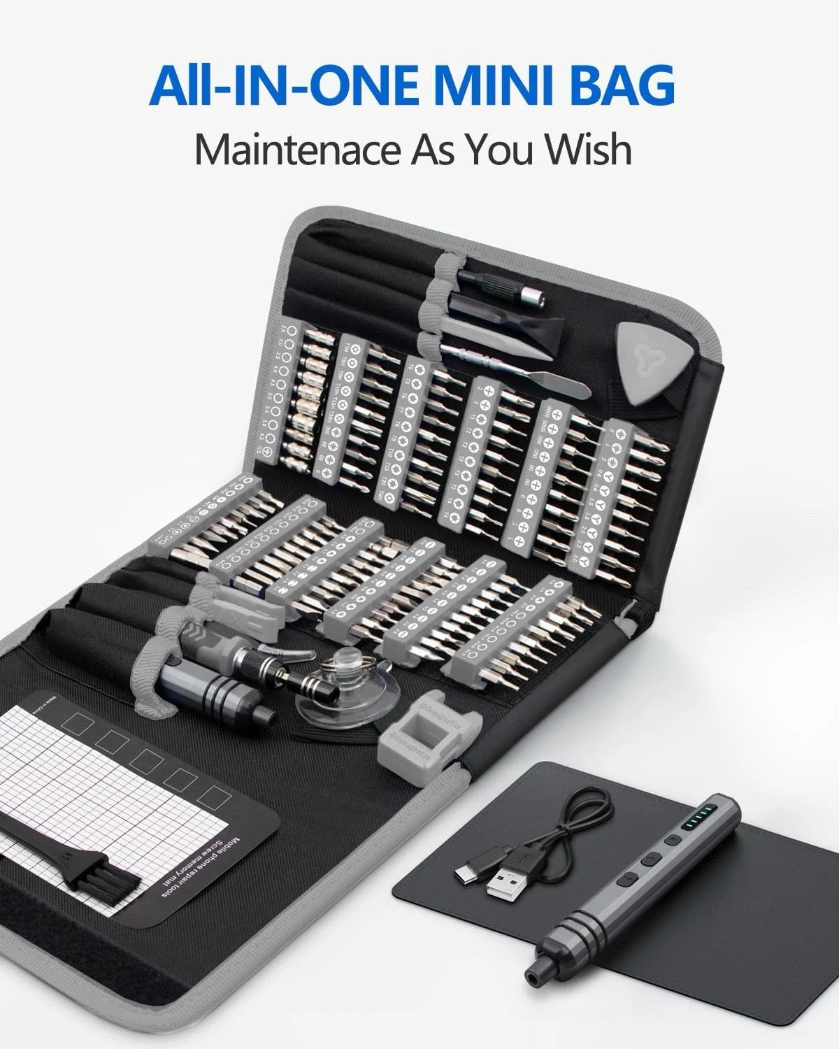Mini Electric Screwdriver Set 140-IN-1