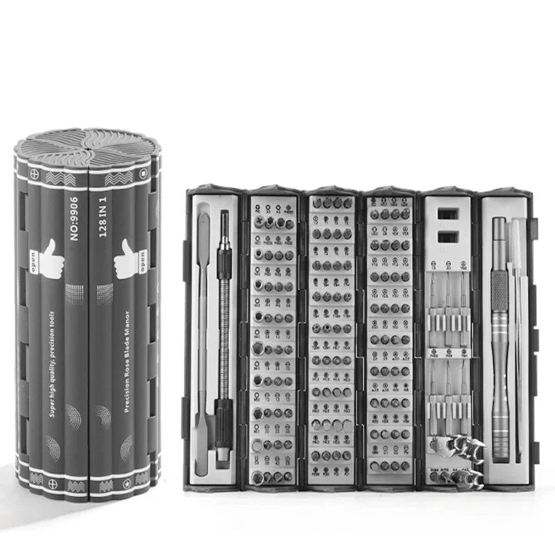 Multi Functional Screwdriver Set 128 in 1 Precision Hand Screw Drivers Kit