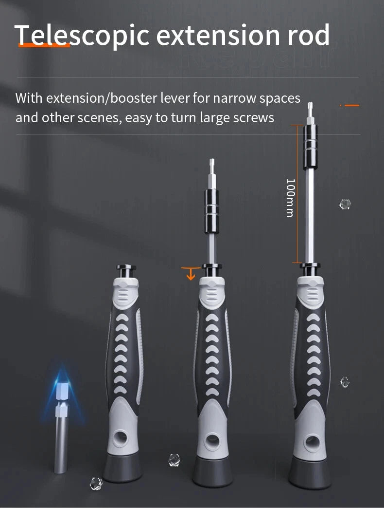 Precision Screwdriver Set 130 in 1 Portable Hand Tool Kits Magnetic Bits Small
