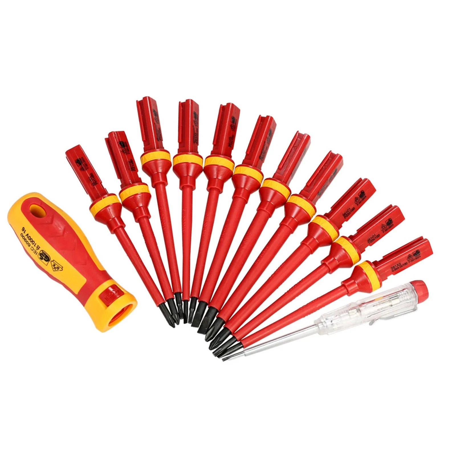Slotted Magnetic Screw Driver Bits Kit and Magnetic Slotted Bits Repair Tool New