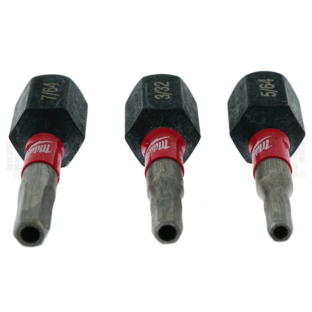 Milwaukee 48-32-4619 SHOCKWAVE 7-Piece Impact Security Bit Set, 1" Length