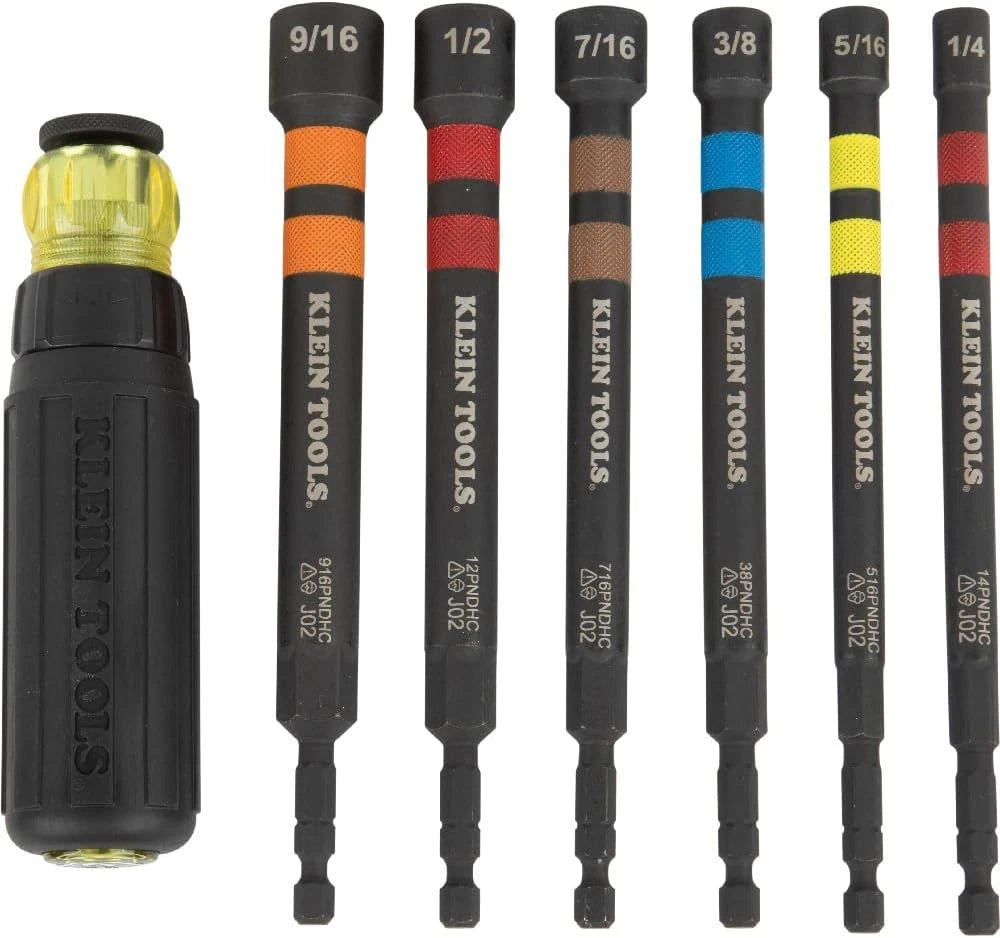 516PNDHC 5/16-Inch Magnetic Color-Coded Power Nut Driver, SAE, Impact-Rated H...