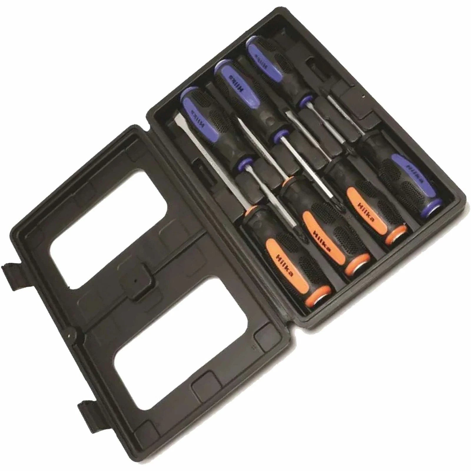 HEAVY DUTY MAGNETIC TIP GO THRU SCREWDRIVER SET CUSHION GRIP 7pc