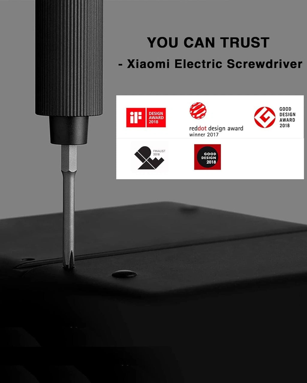 Xiaomi Rechargeable Magnetic Electric Precision Screwdriver Type-C Charging Gray
