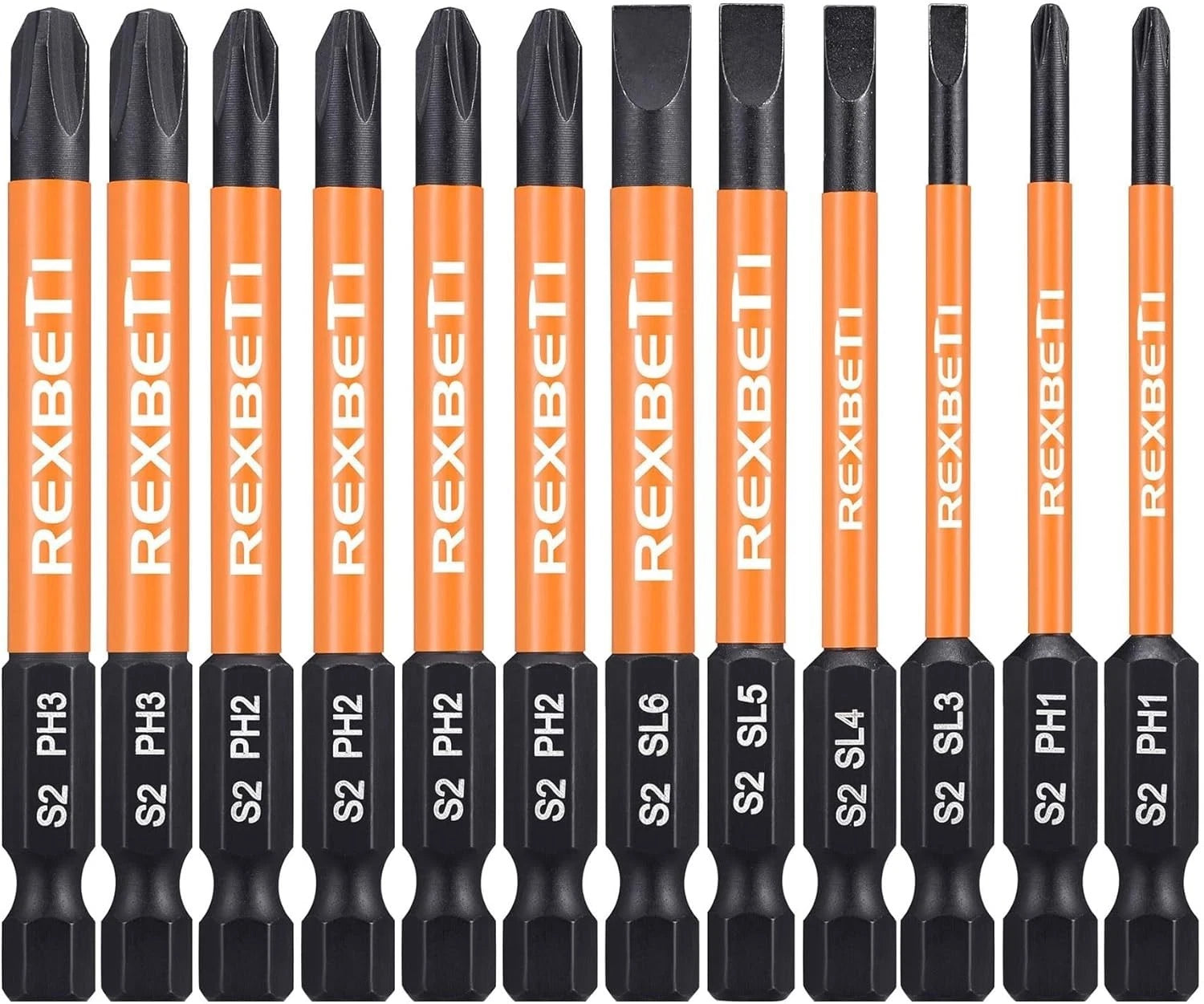 Versatile 12-Piece Slotted Phillips Screwdriver Set, S2 Steel with Magnetic Tips