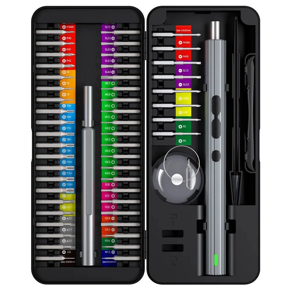 58 in 1 Electric Screwdriver Set Precision Tools Rechargeable Small Kit Wireless