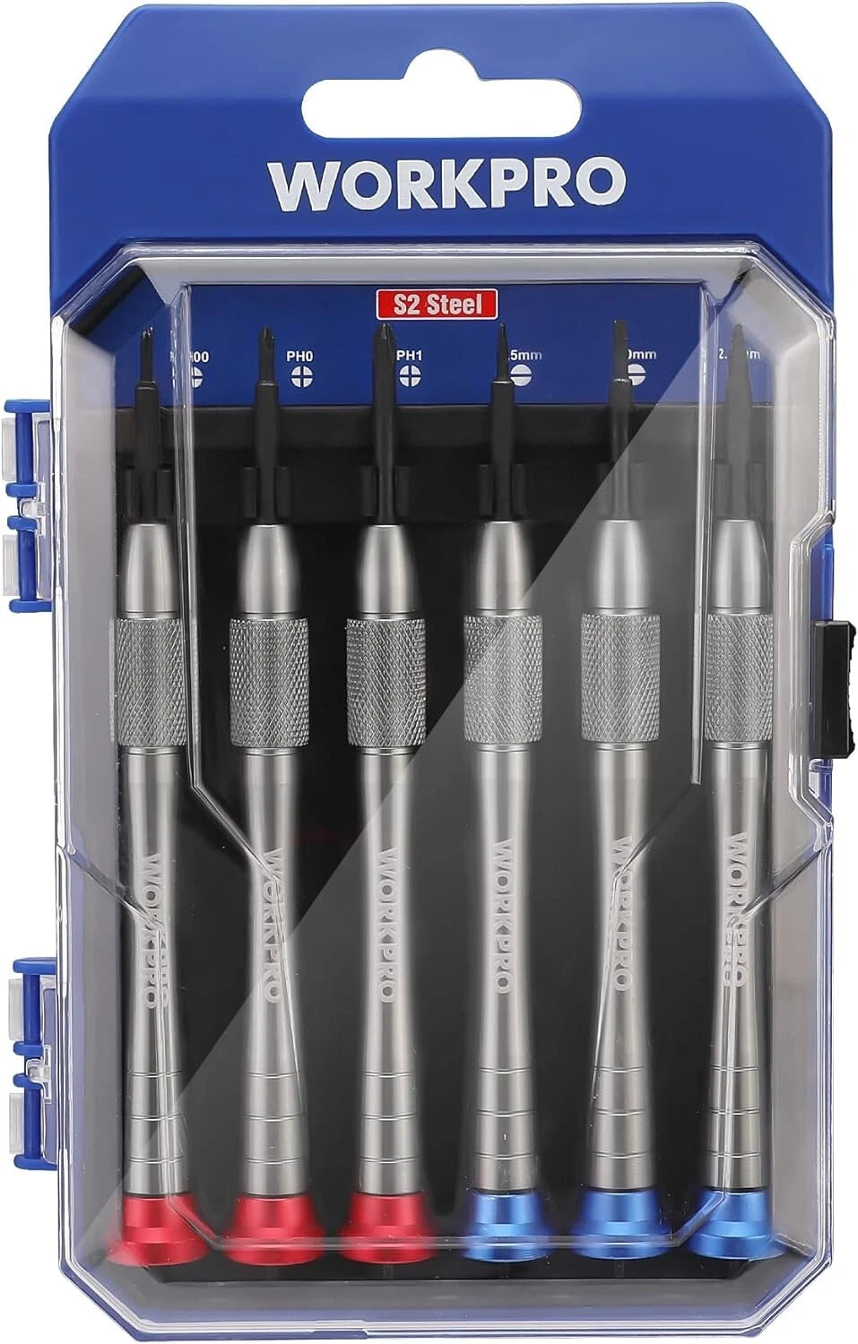 WORKPRO 6-Piece Magnetic Screwdriver Set, 3 Phillips and 3 Slotted Tips