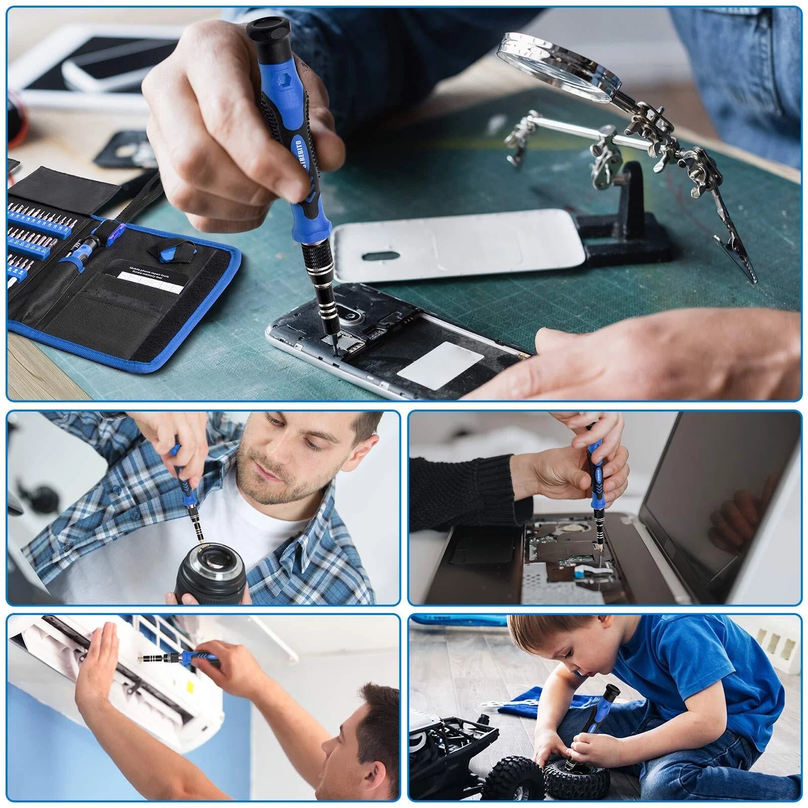Electronics Precision Screwdriver Sets 142-Piece withMagnetic Repair Tool Kit