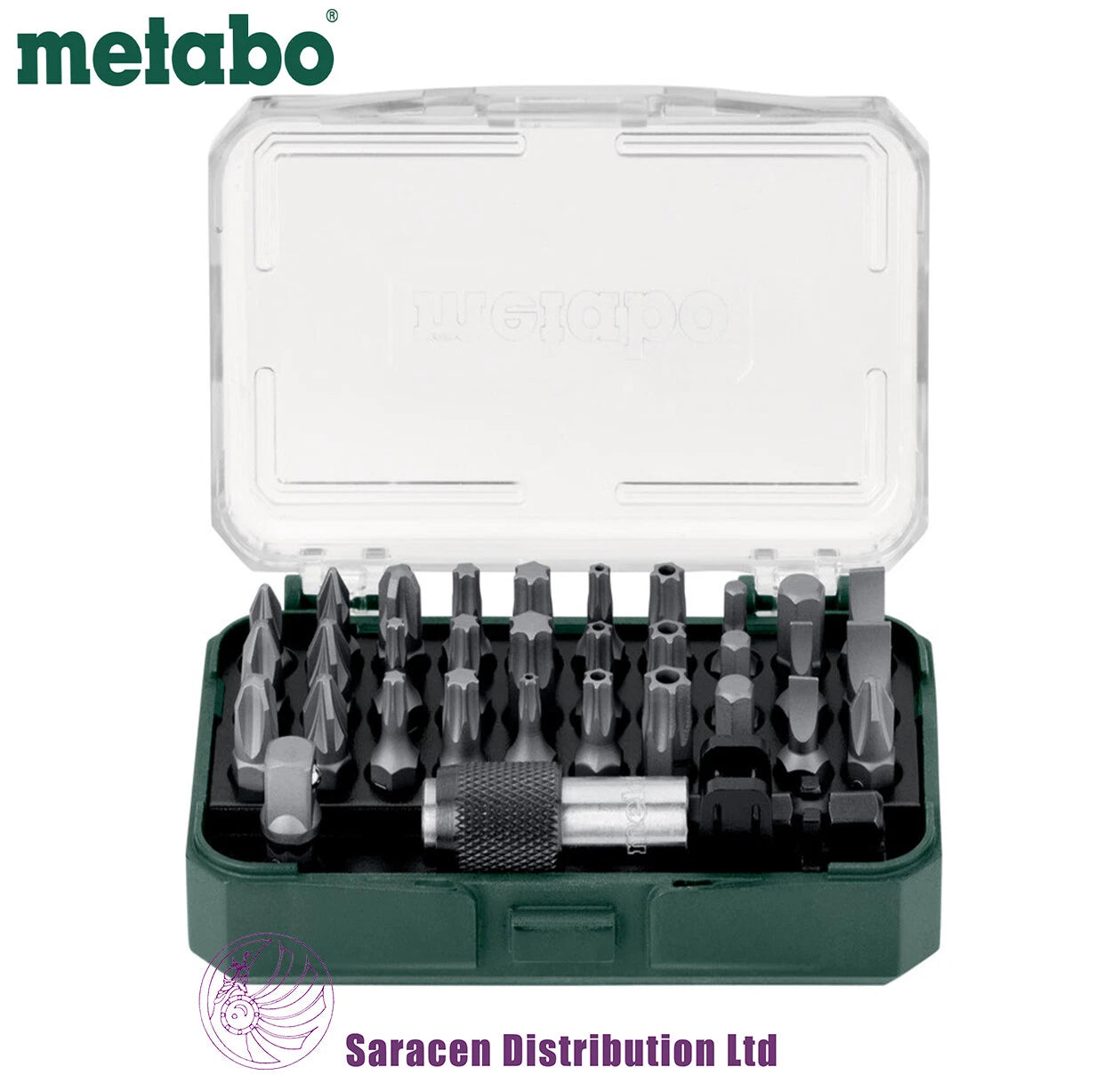 METABO 32 PIECE BIT BOX LC, PH, PZ, SLOT, HEX, TORX & SECURITY TORX  - 626697000
