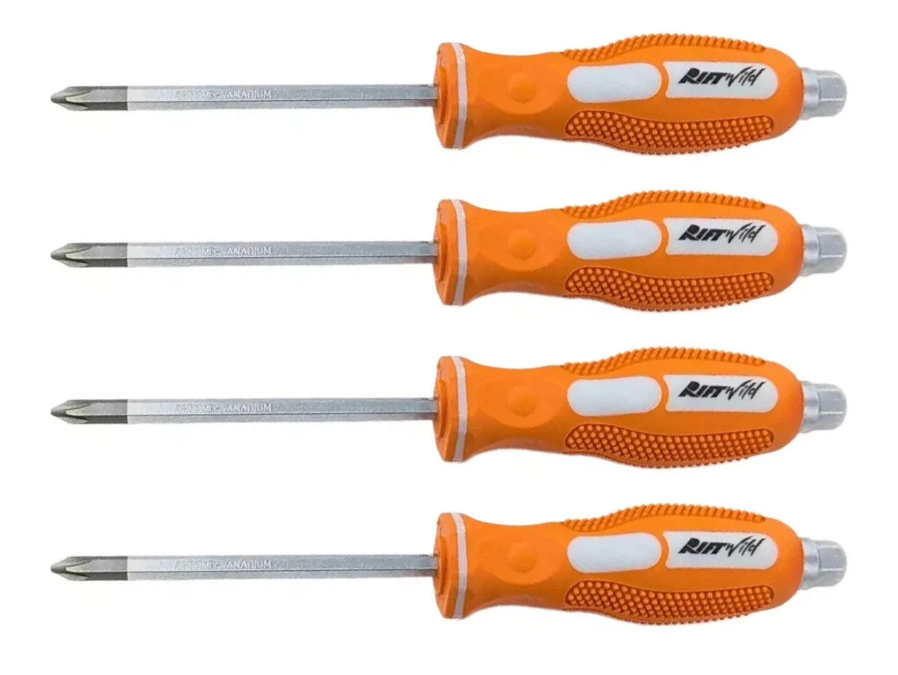 True JIS Metric Screwdriver #2 (Set of 4) Solid Tang Screw Driver Drivers BLEM