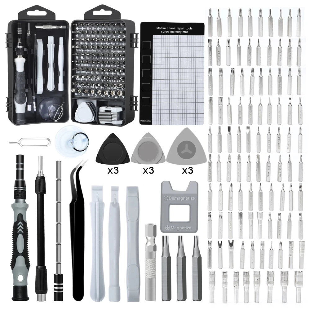 Precision Screwdriver Set 122PC Electronic Tool kit Computer PC LaptopRepair Kit