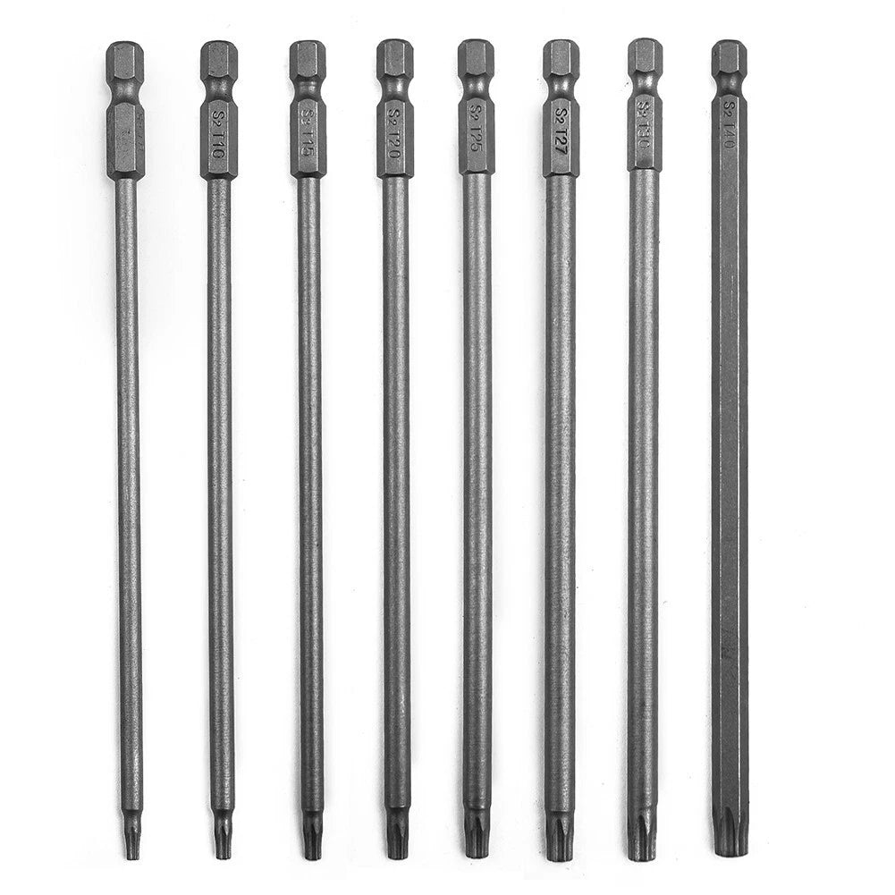 Magnetic Torx Screwdriver Bit Set for Enhanced Productivity 150mm Long