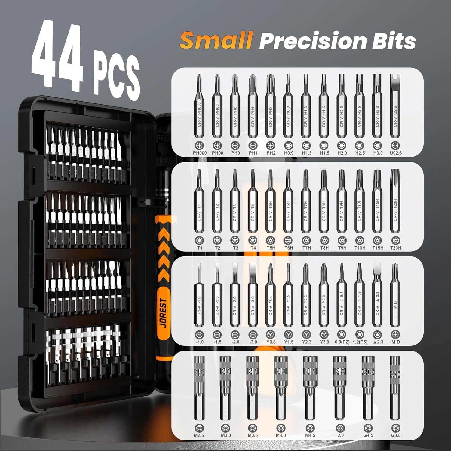 59Pcs Screwdriver Precision Set Torx T5, T6, T8, Mini Repair Tool Kit Macbook Co