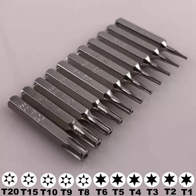 Torx  micro Bit Set T1 T2T3 T4 T5 T6 T8H T9H T10H T15H T20H for cellphone repair