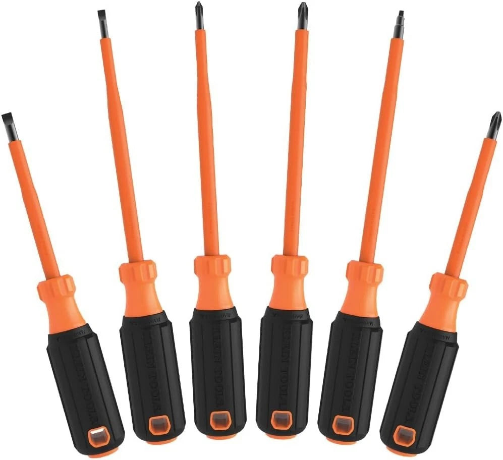 Klein Tools 85076INS Insulated Screwdriver Set, Made in USA, features 1000V Elec
