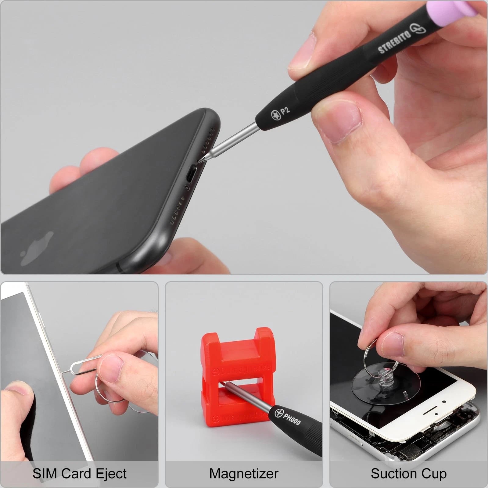 Cell Phone Screen Opening Repair Tools Kit Screwdriver Set for iPhone 13 14 15