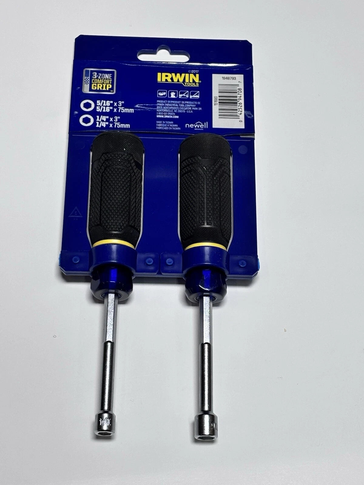 Irwin 2pc Sae Hollow Nut Drivers 5/16” 1/4” Set