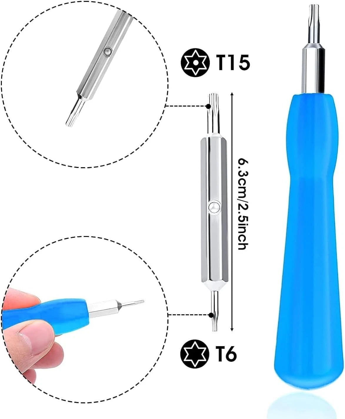 Ring Doorbell Screwdriver Replacement with 16 Pcs of Screws, for Battery Change,