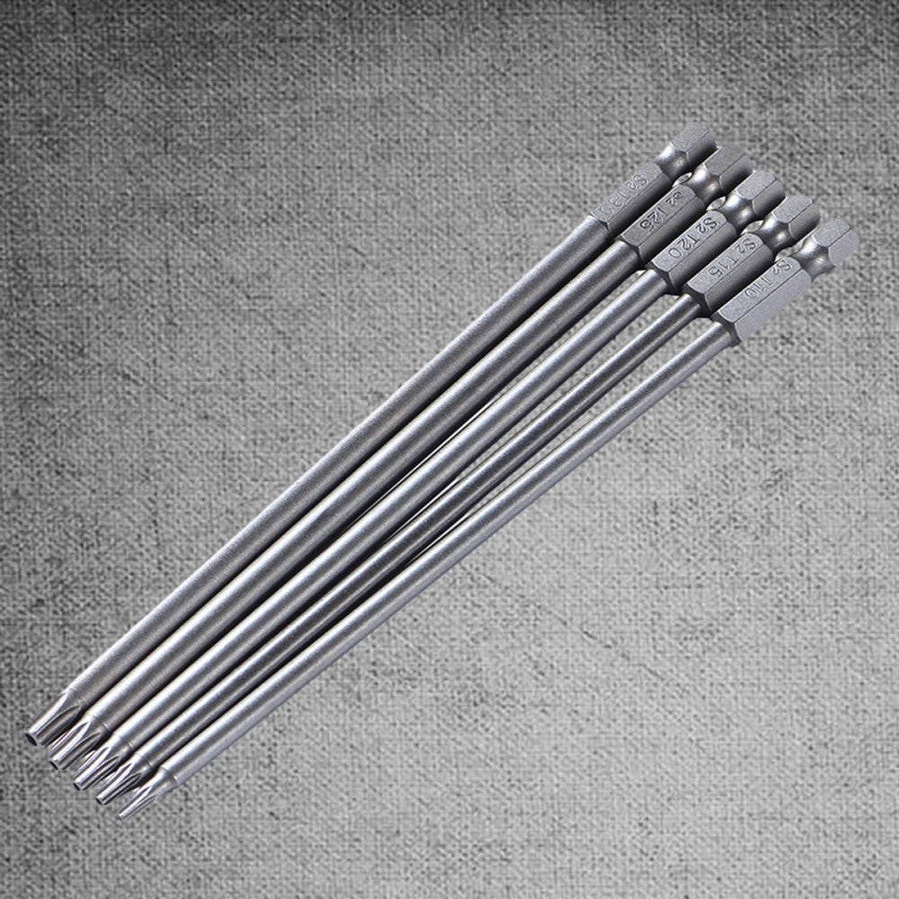 5 Pcs Batch Tool Torque Bits Set Screw Driver Drill Star Screwdriver
