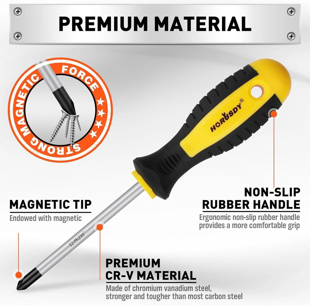 Versatile 11-Piece Precision Magnetic Screwdriver Set with Handle & Magnetizer