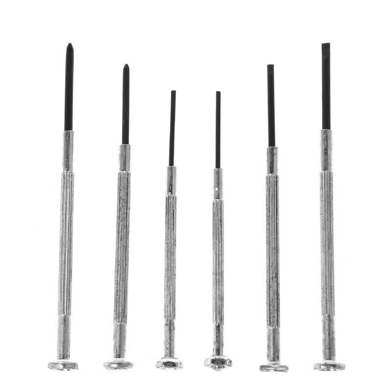 6 IN 1 Mini Watch Screwdriver Set Precision Jewelry Eyeglasses Repair Tool Kit E