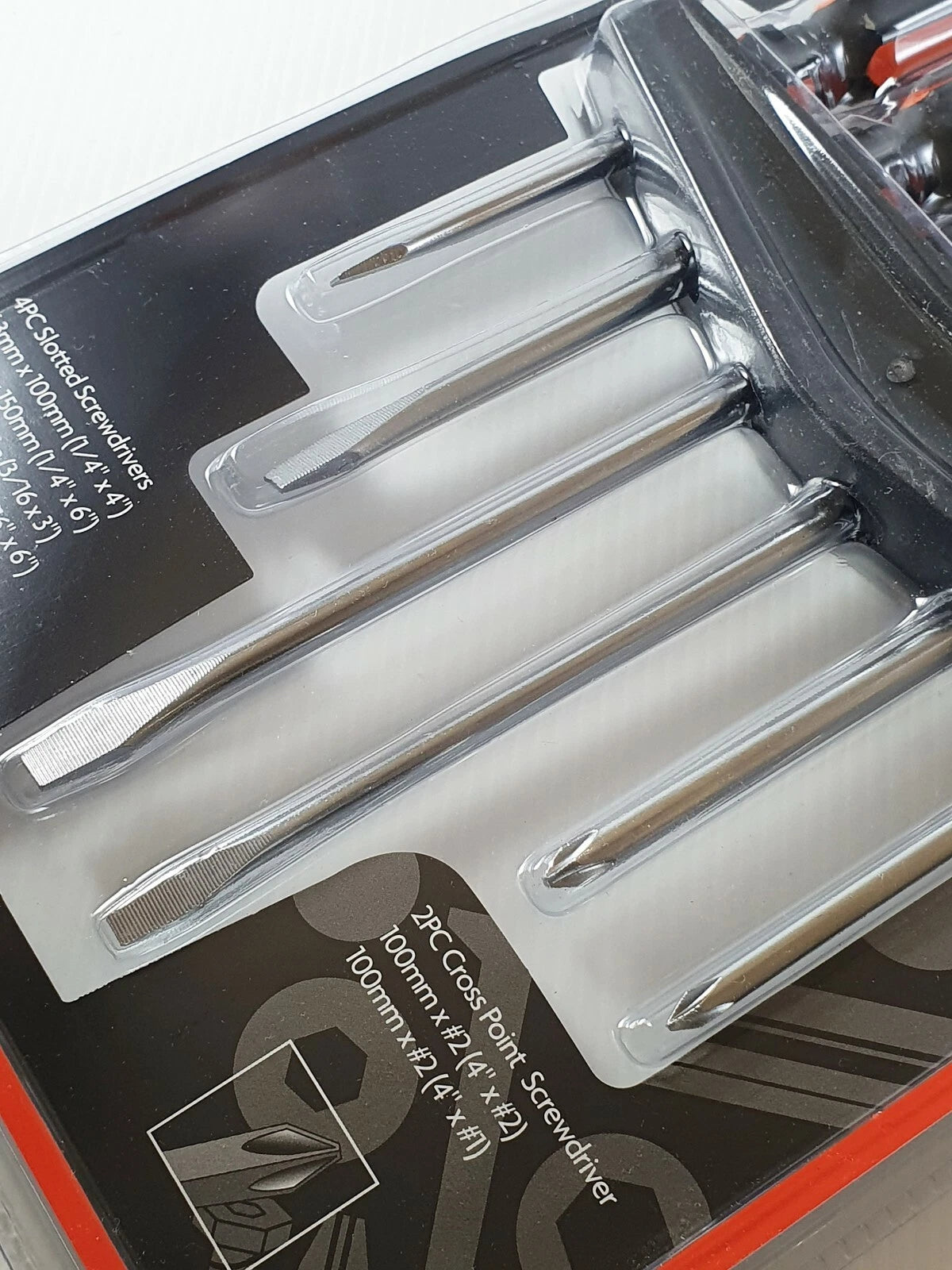Screwdriver Set 6 PCS Slotted Flat and Cross Point Philips Screwdriver