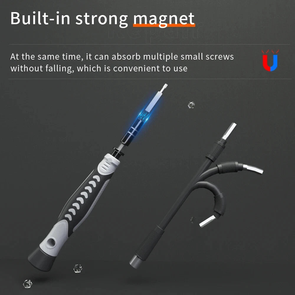 Precision Screwdriver Set 130 in 1 Portable Hand Tool Kits Magnetic Bits Small