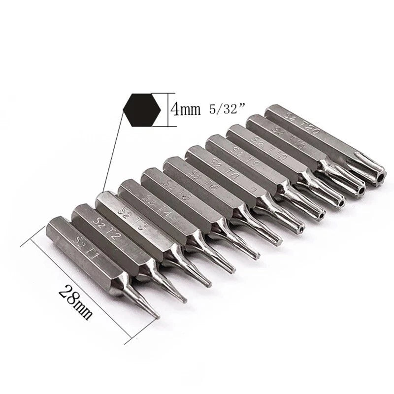 Torx  micro Bit Set T1 T2T3 T4 T5 T6 T8H T9H T10H T15H T20H for cellphone repair