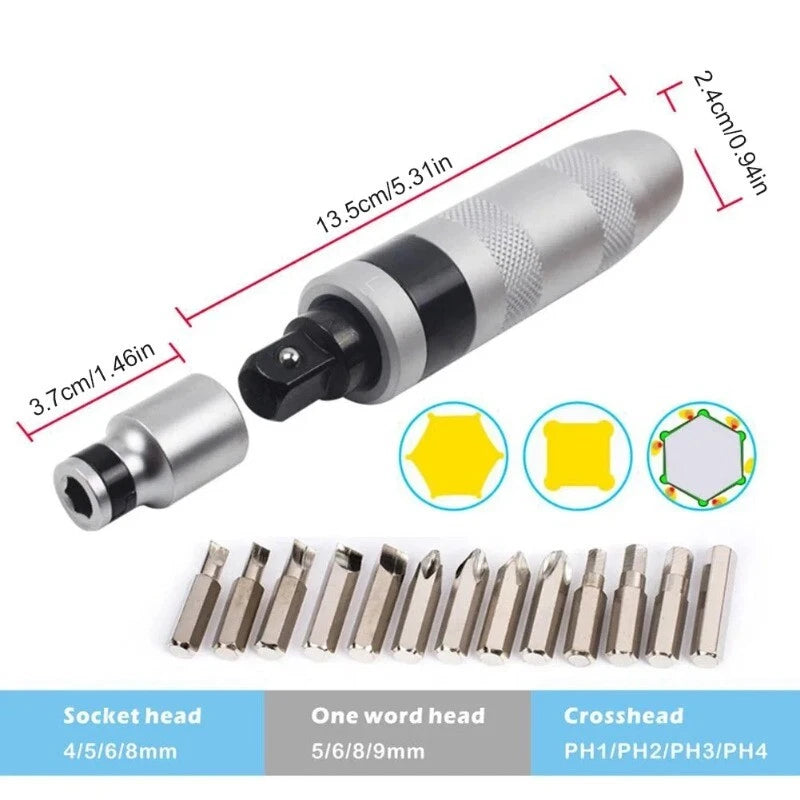 Powerful Rusty Dead Screw Impact Screwdriver Broken Head Screw Remover