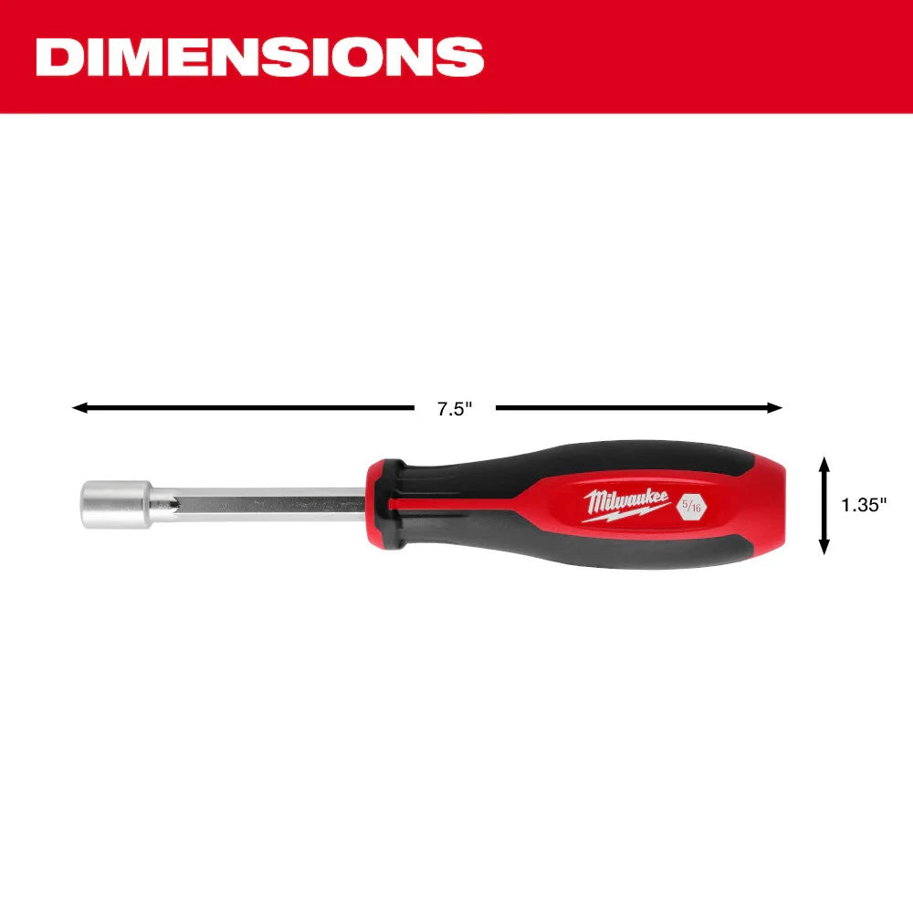 Milwaukee 48-22-2444 SAE HollowCore Nut Driver Set - 4 PC