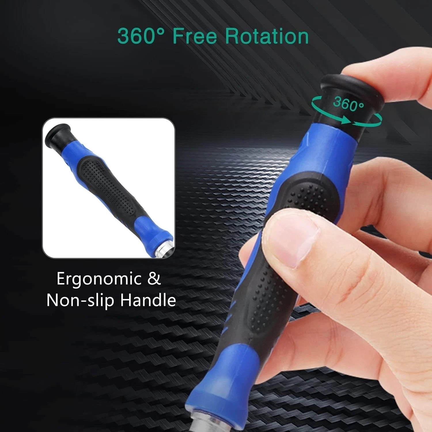 Oria 60 in 1 Magnetic Screwdriver Set, Precision Screwdriver Set with 56 Bits D