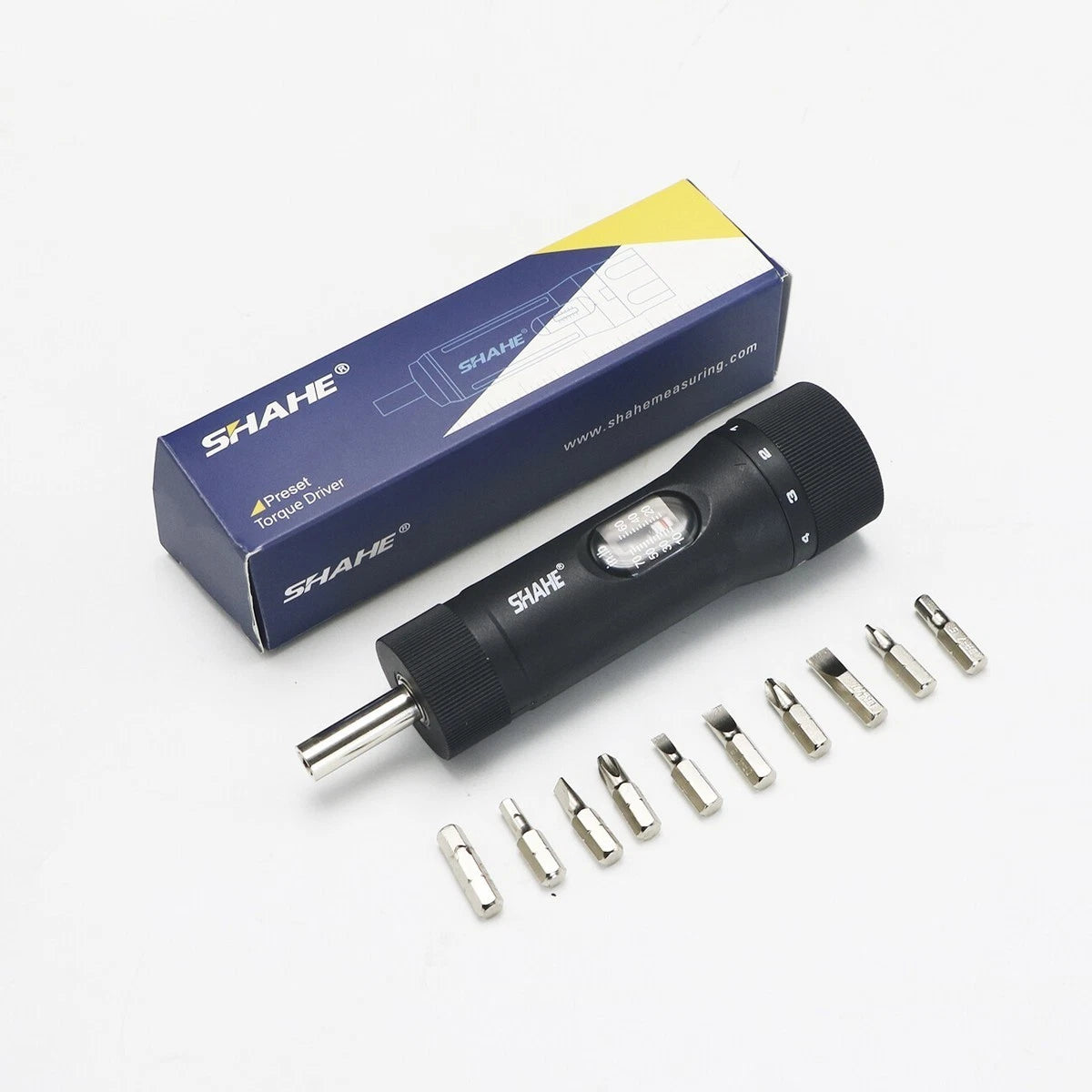 Torque Screwdriver 1/4" Drive Screwdriver Torque Wrench Driver 10pcs Bits Set