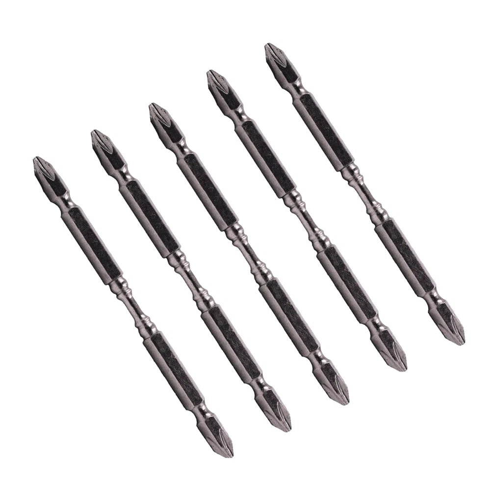 5pcs 110mm Double Head Screwdriver Bit Magnetic Electric Screw Driver Hand Tools
